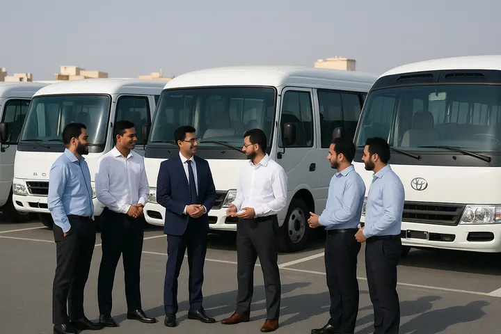 Affordable Corporate Staff Bus Rental for Daily Office Commute in UAE